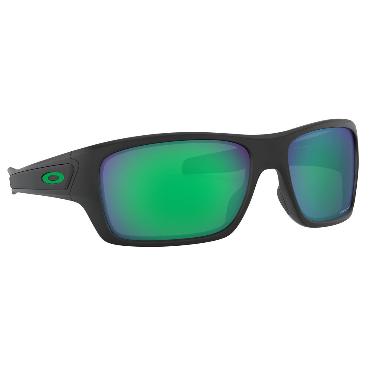 Oakley Turbine Sunglasses - Matte Black / Prizm Jade Polarized Lens