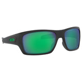 Oakley Turbine Sunglasses - Matte Black / Prizm Jade Polarized Lens