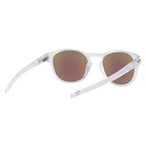 Oakley Latch Sunglasses - Matte Clear/Prizm Sapphire Polarized
