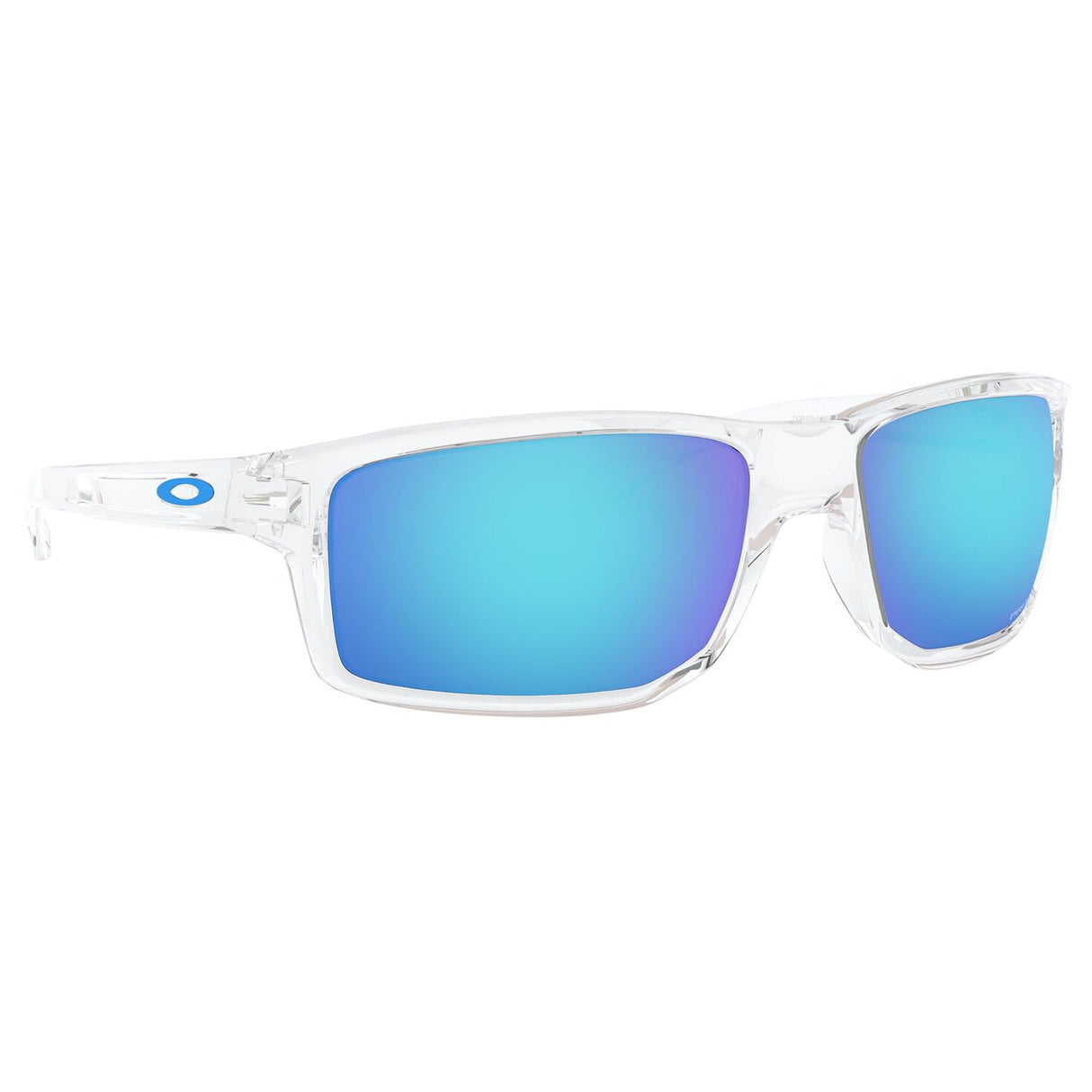 Oakley Gibston Sunglasses - Polished Clear / Prizm Sapphire Lens