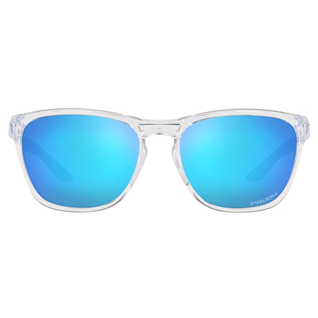 Oakley Manorburn Sunglasses - Polished Clear / Prizm Sapphire Lens