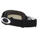 Oakley O Frame Jet Black Sand MX Goggle - Dark Grey & Clear
