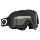 Oakley O Frame Jet Black Sand MX Goggle - Dark Grey & Clear
