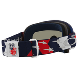Oakley O Frame TLD Red / White / Blue Stars MX Goggle - Dark Grey
