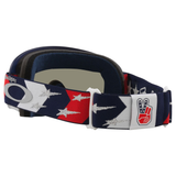 Oakley O Frame TLD Red / White / Blue Stars MX Goggle - Dark Grey