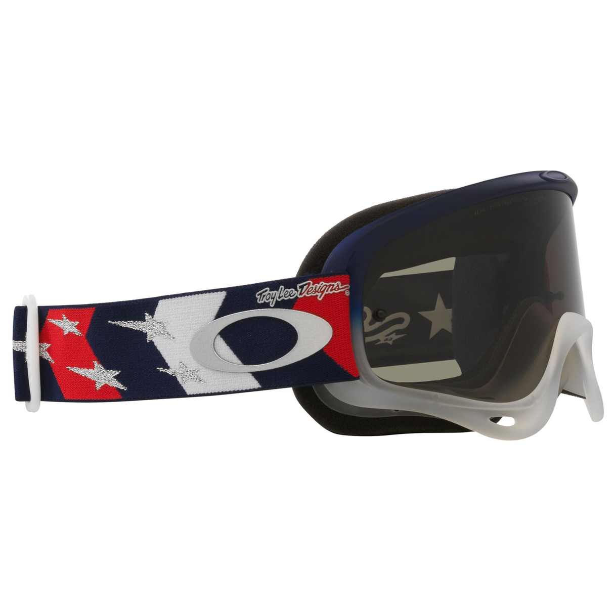 Oakley O Frame TLD Red / White / Blue Stars MX Goggle - Dark Grey