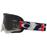 Oakley O Frame TLD Red / White / Blue Stars MX Goggle - Dark Grey