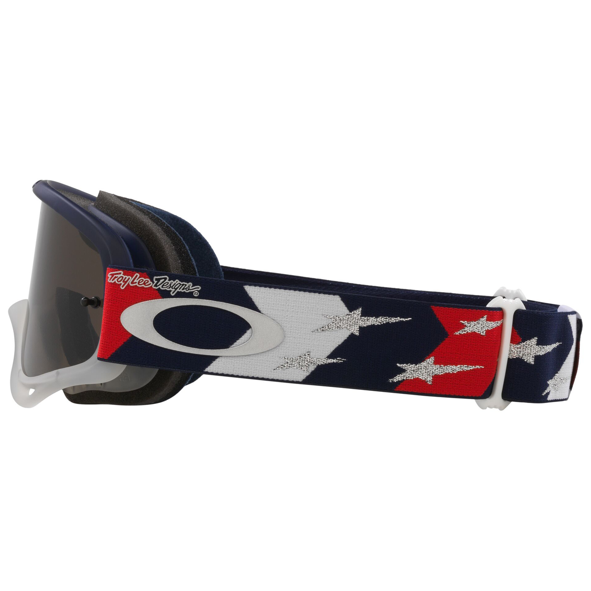 Oakley O Frame TLD Red / White / Blue Stars MX Goggle - Dark Grey