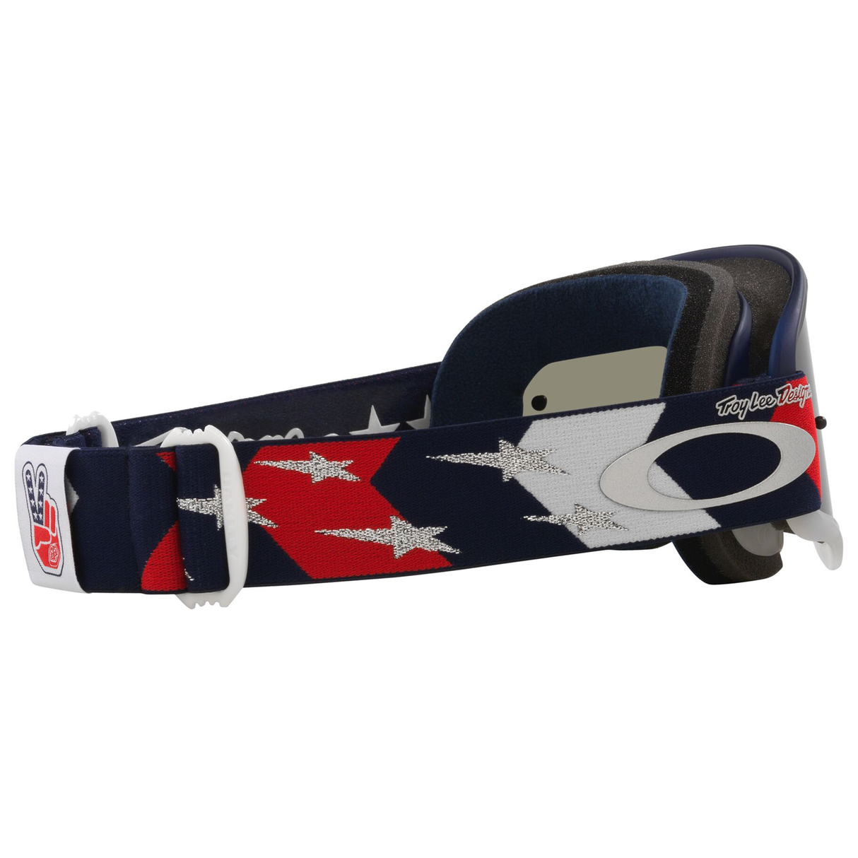 Oakley O Frame TLD Red / White / Blue Stars MX Goggle - Dark Grey