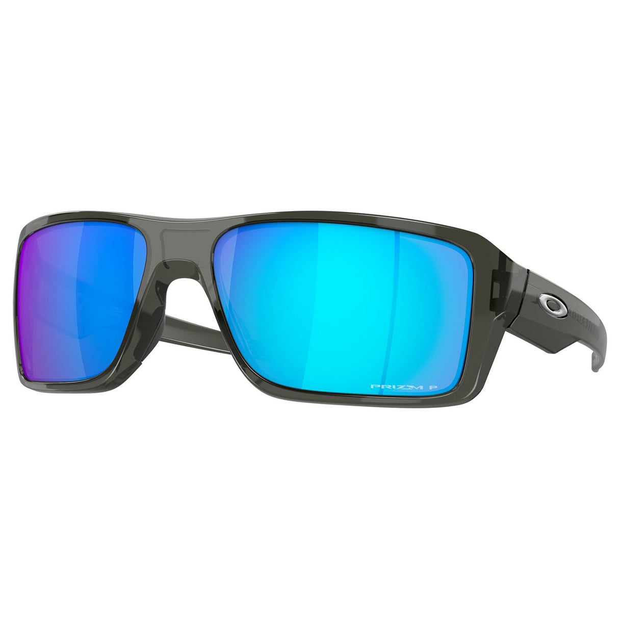 Oakley Double Edge Sunglasses - Grey Smoke / Prizm Sapphire Iridium Polar Lens
