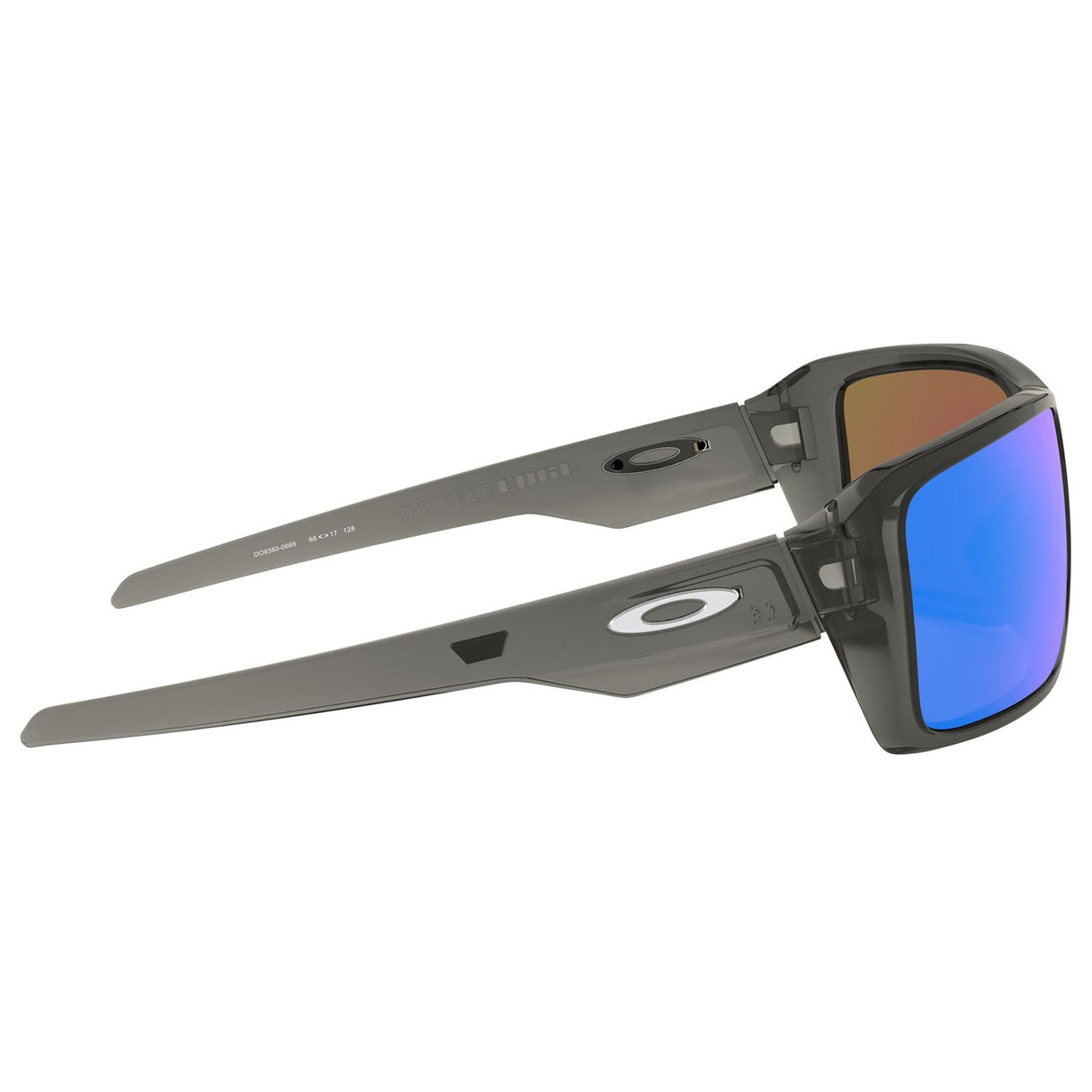 Oakley Double Edge Sunglasses - Grey Smoke / Prizm Sapphire Iridium Polar Lens
