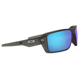 Oakley Double Edge Sunglasses - Grey Smoke / Prizm Sapphire Iridium Polar Lens