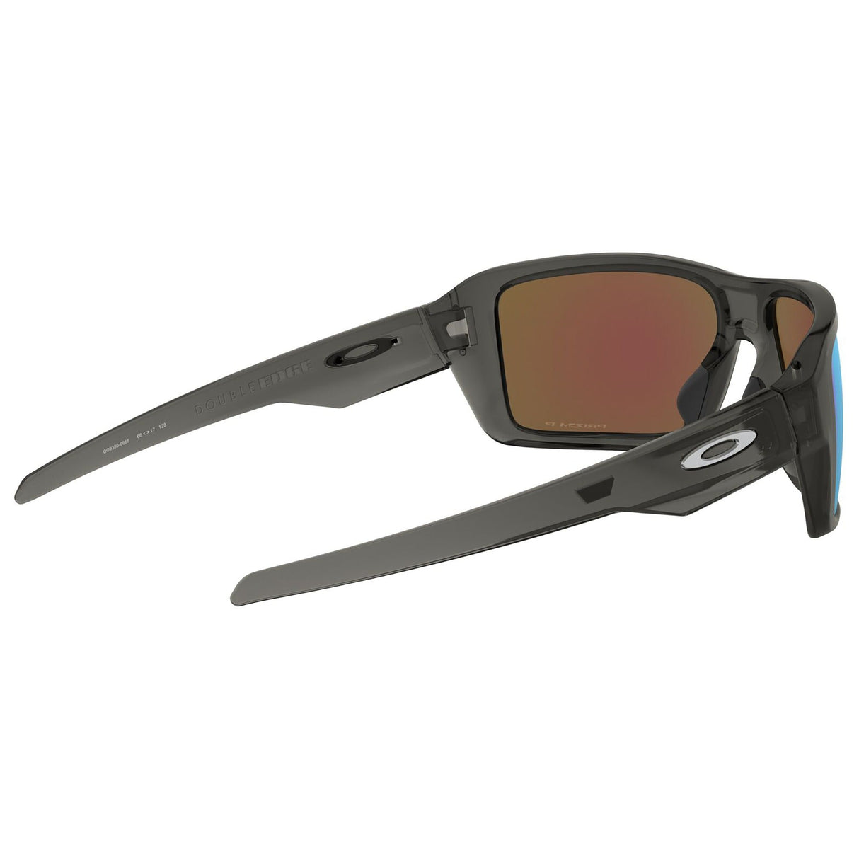 Oakley Double Edge Sunglasses - Grey Smoke / Prizm Sapphire Iridium Polar Lens