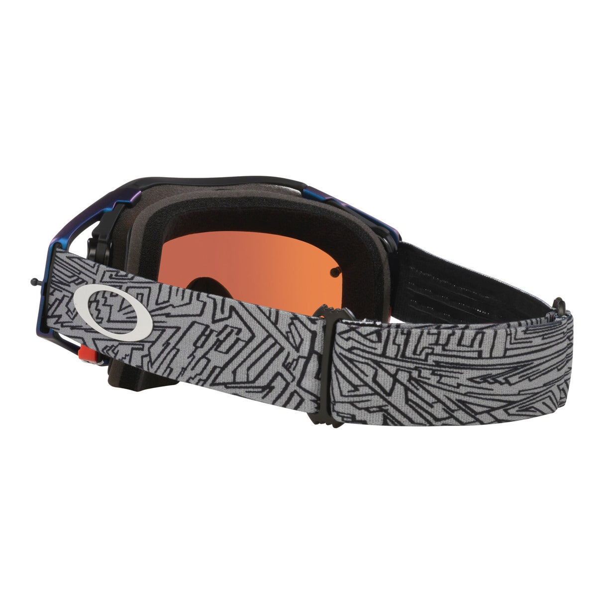 Oakley Airbrake Grey Strike MX Goggle - Prizm MX Sapphire