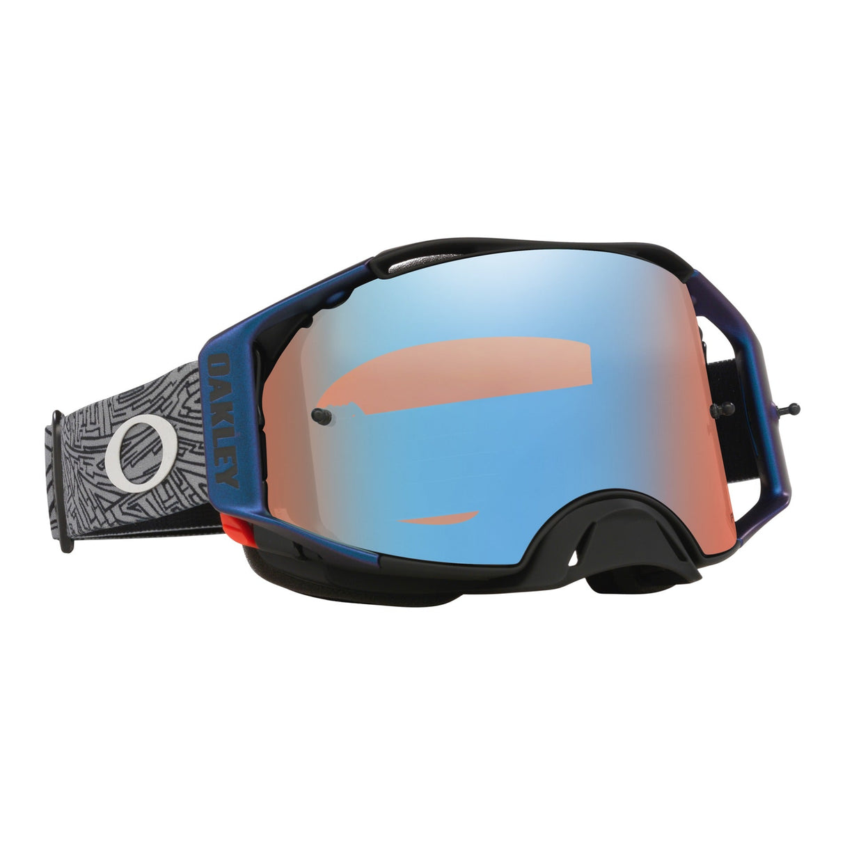 Oakley Airbrake Grey Strike MX Goggle - Prizm MX Sapphire