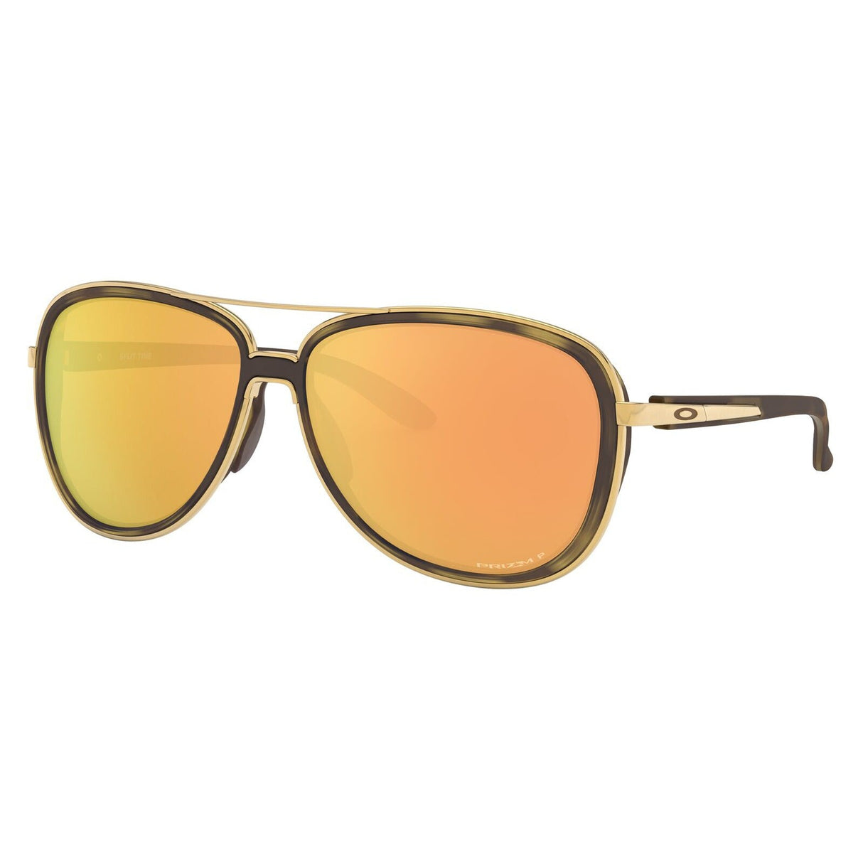Oakley Split Time Sunglasses - Brown Tortoise/Gold/Rose Gold Polarized