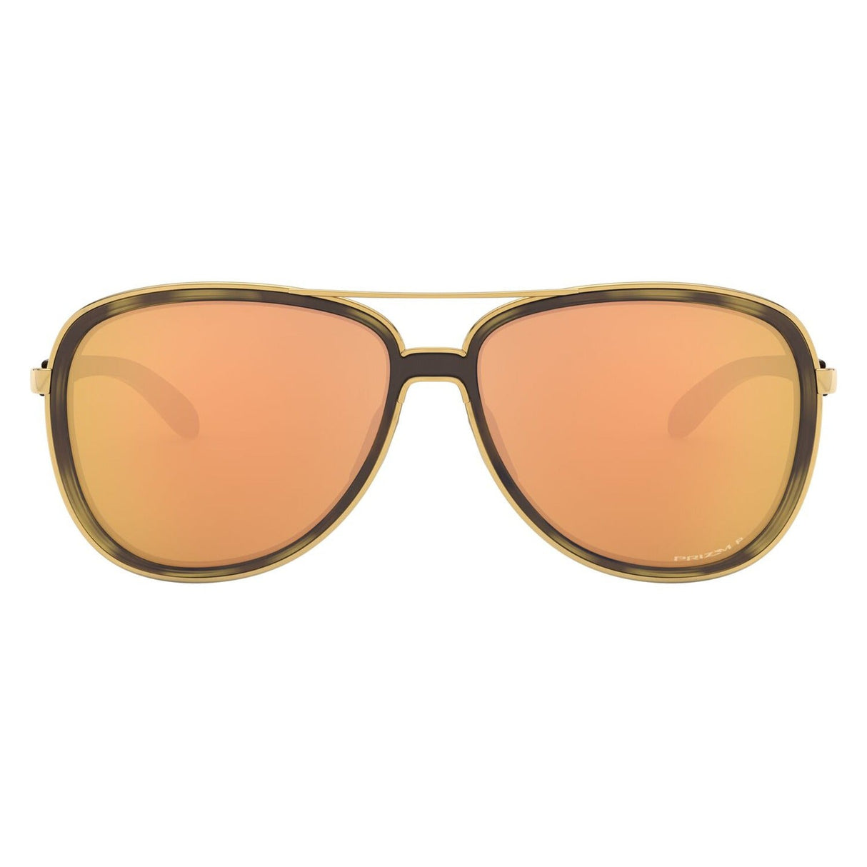 Oakley Split Time Sunglasses - Brown Tortoise/Gold/Rose Gold Polarized