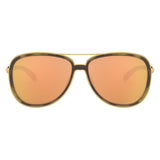 Oakley Split Time Sunglasses - Brown Tortoise/Gold/Rose Gold Polarized
