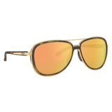 Oakley Split Time Sunglasses - Brown Tortoise/Gold/Rose Gold Polarized