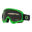 Oakley O Frame MX Moto Green with Dark Grey motocross goggle – front view