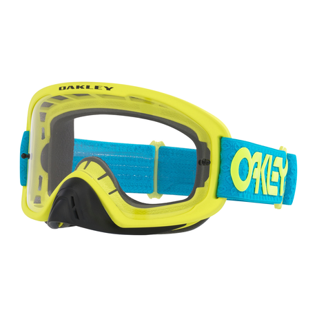 Oakley O Frame 2.0 Pro MX Retina B1B Grip with Clear motocross goggle – front view