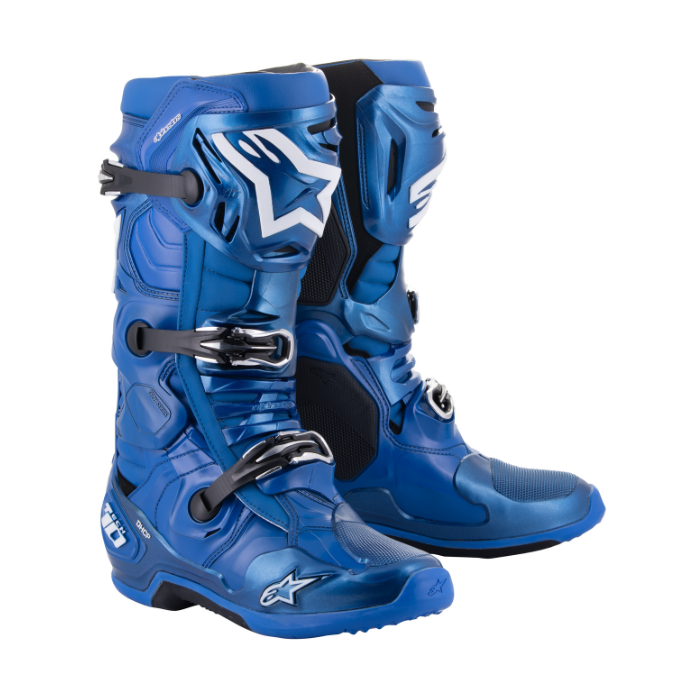 ALPINESTARS TECH 10 BLUE BLACK BOOTS