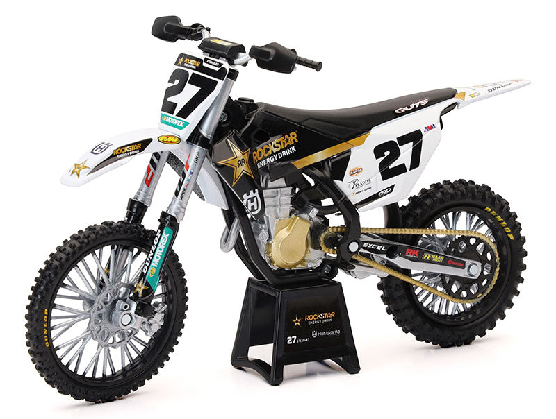 New Ray Toys 1:12 Malcolm Stewart Rockstar Energy Husqvarna FC 450 Toy Model