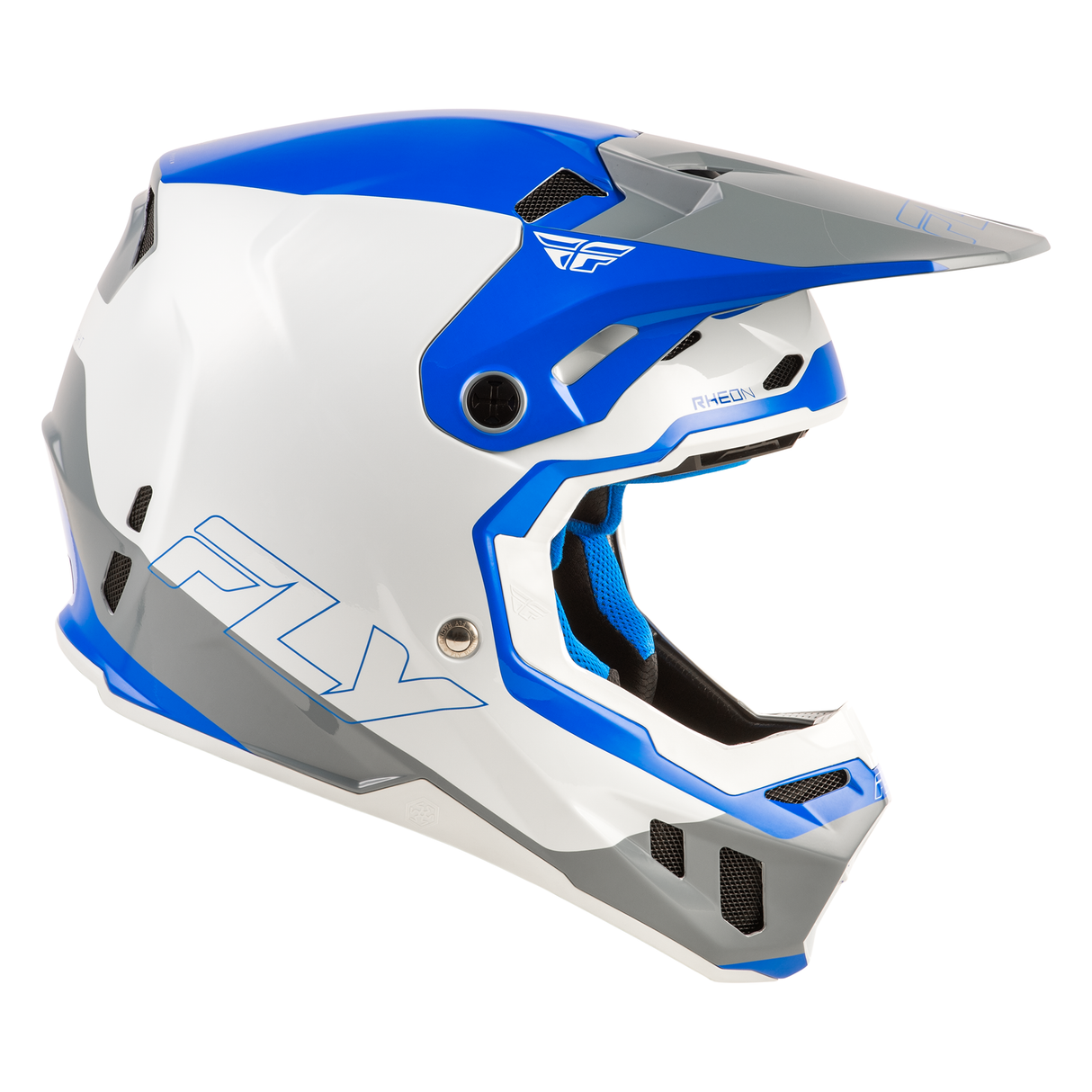 Fly Racing Formula CC Glide Helmet - Blue/Light Grey/Grey