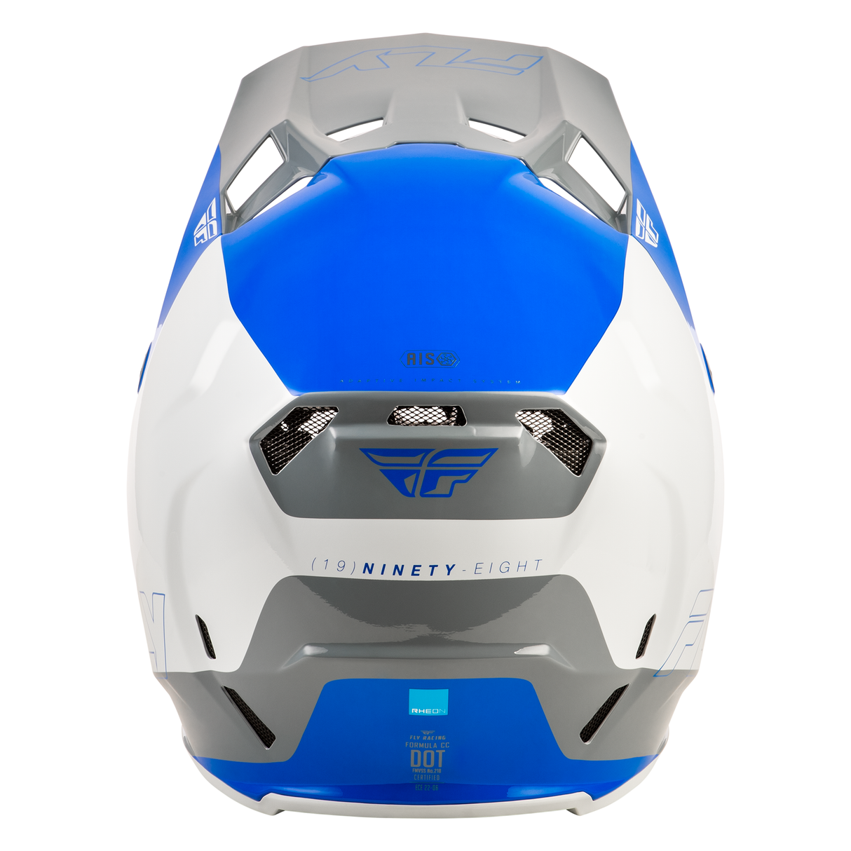 Fly Racing Formula CC Glide Helmet - Blue/Light Grey/Grey