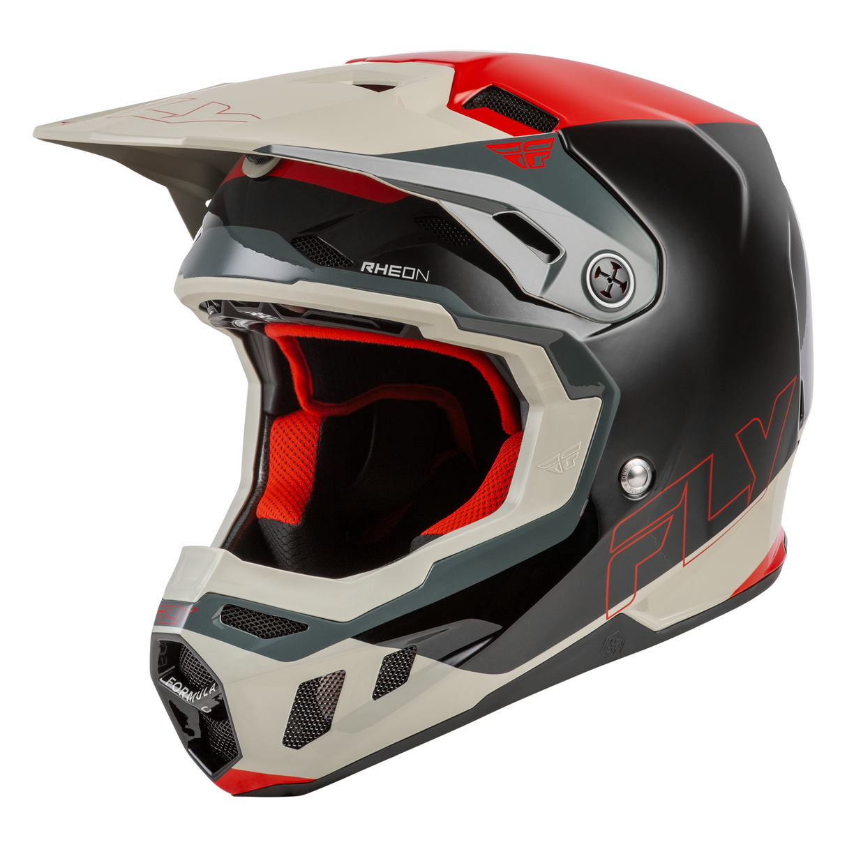 Fly Racing Formula CC Glide Helmet - Black/Red/Grey
