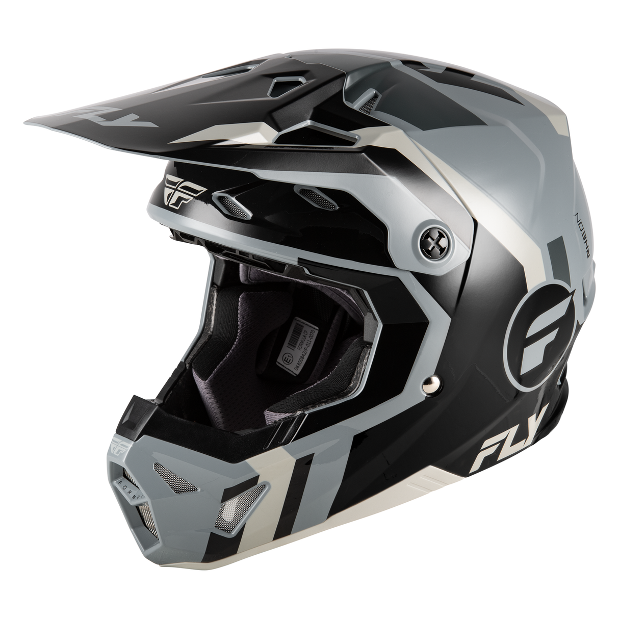 Fly Racing Formula CP Seal Helmet - Black/Grey/Light Grey