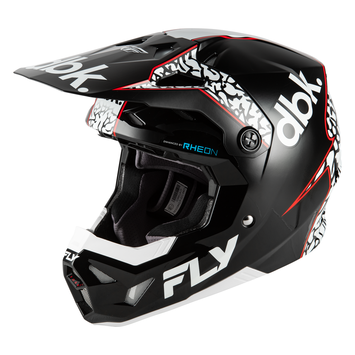 Fly Racing Formula CP DBK Helmet - Black/White/Red