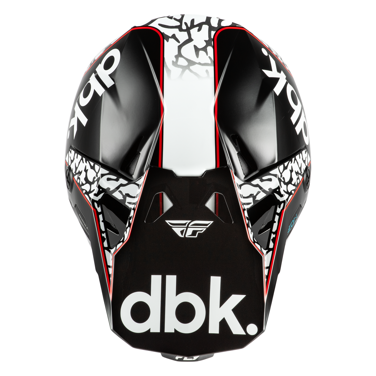 Fly Racing Formula CP DBK Helmet - Black/White/Red