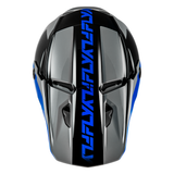Fly Racing Kinetic Crest Helmet - Grey/Black/Blue