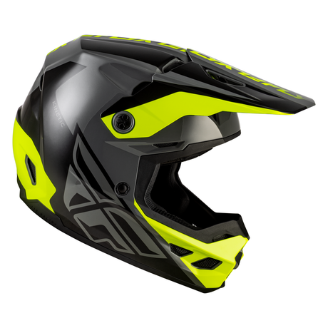Fly Racing Kinetic Crest Helmet - Grey/Black/Hi-Vis