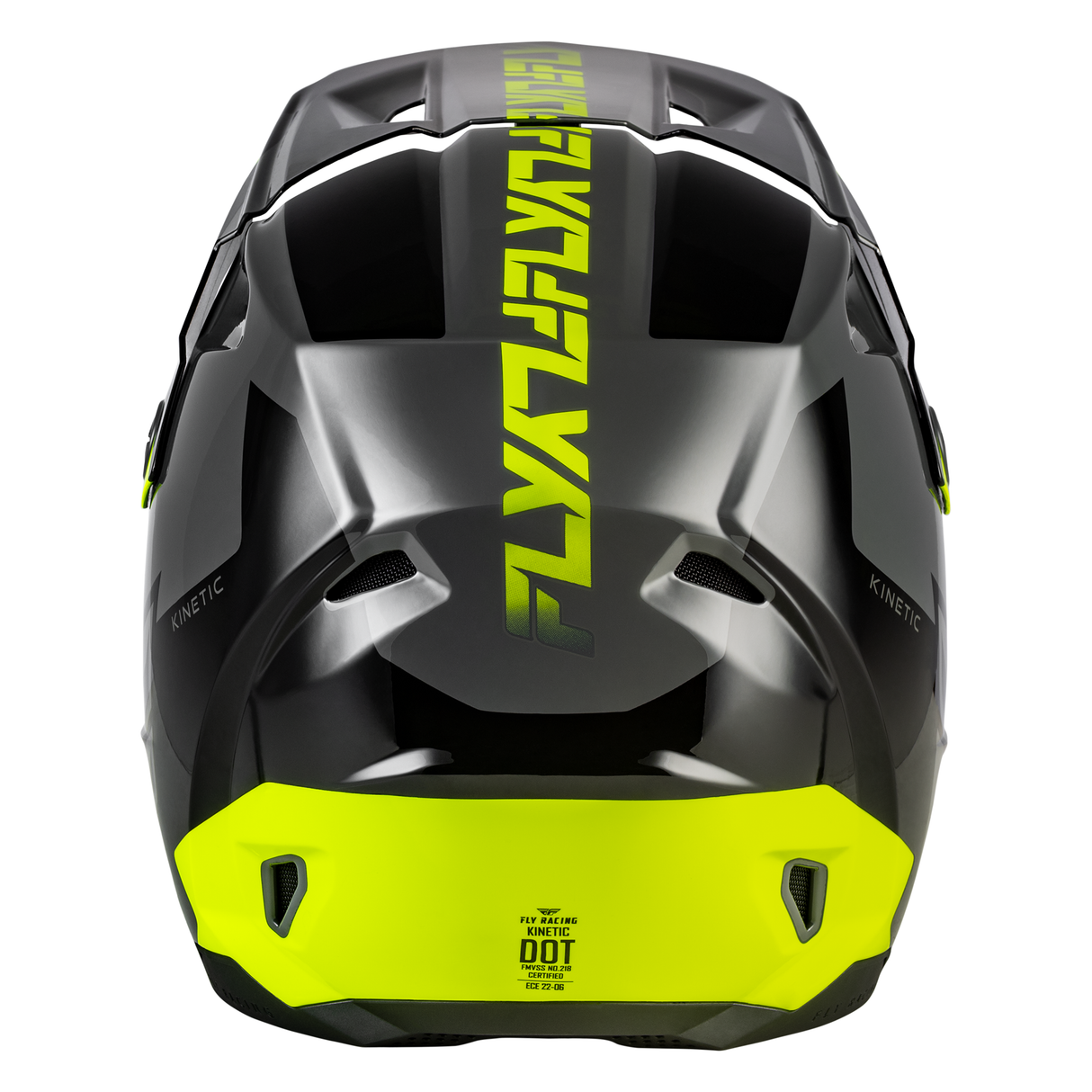 Fly Racing Kinetic Crest Helmet - Grey/Black/Hi-Vis