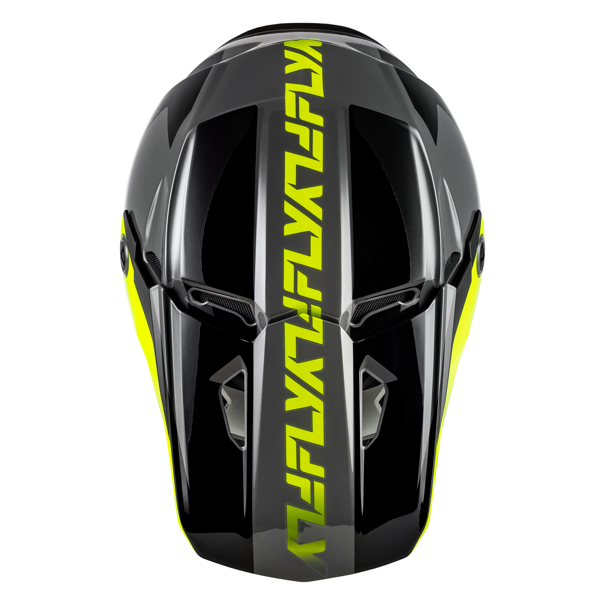 Fly Racing Kinetic Crest Helmet - Grey/Black/Hi-Vis