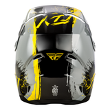 Fly Racing Youth Kinetic Drip Helmet - Grey/Black/Yellow