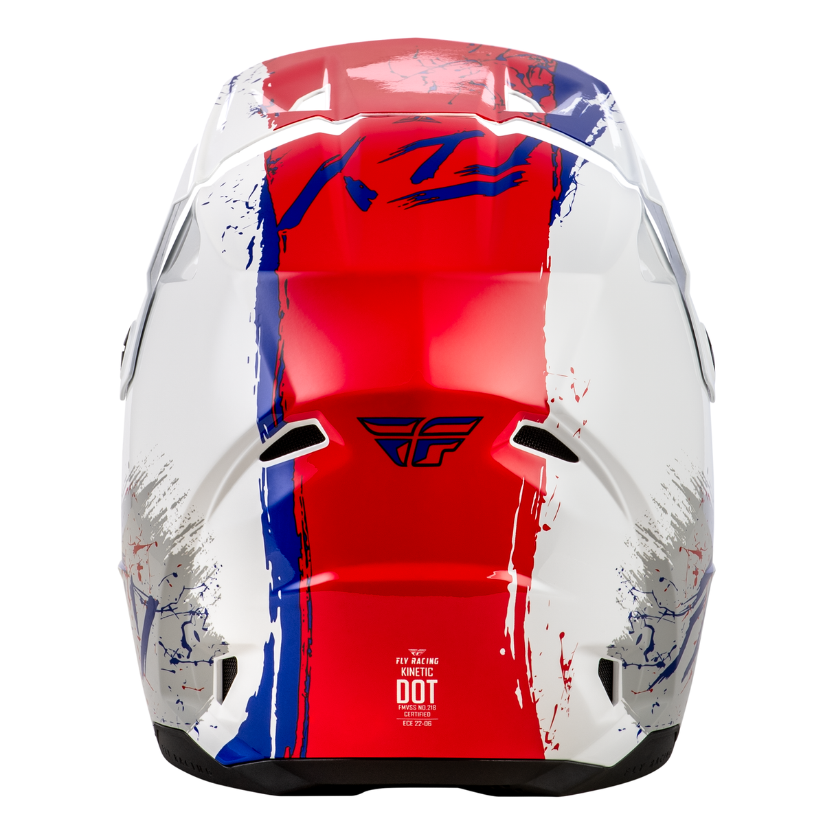 Fly Racing Youth Kinetic Drip Helmet - Red/White/Blue