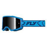 Fly Racing Zone Goggle - Blue/Navy Black Mirror/Smoke Lens