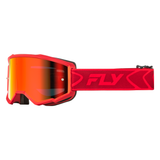 Fly Racing Zone Goggle - Red/Crimson Red Mirror/Smoke Lens