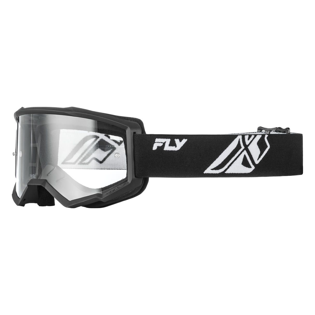 Fly Racing Focus Goggle - Black/White Clear Lens
