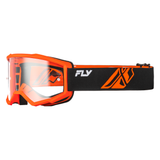 Fly Racing Focus Goggle - Black/Orange Clear Lens