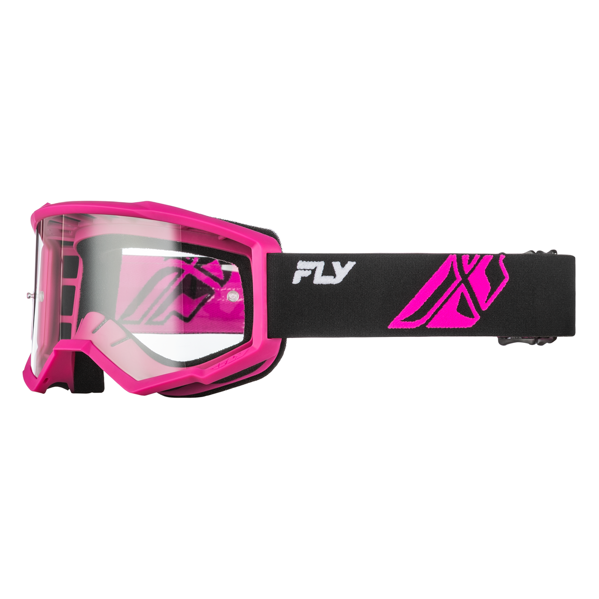 Fly Racing Focus Goggle - Black/Pink Clear Lens
