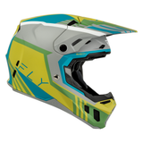 Fly Racing Formula CC Strike Helmet - Matte Grey/Green/Teal
