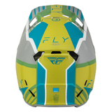 Fly Racing Formula CC Strike Helmet - Matte Grey/Green/Teal