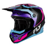Fly Racing Formula CP Charge Helmet - Black/Purple/Pink/Blue