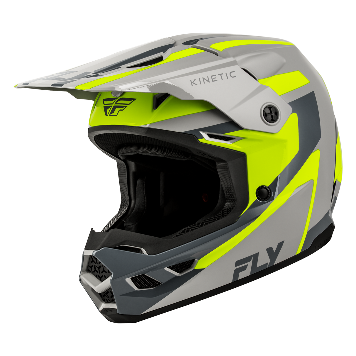 Fly Racing Kinetic Sync Helmet - Grey/Hi-Vis