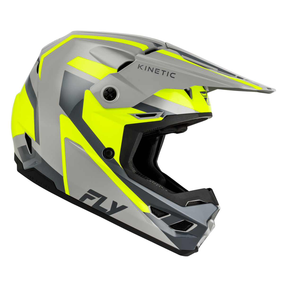 Fly Racing Kinetic Sync Helmet - Grey/Hi-Vis