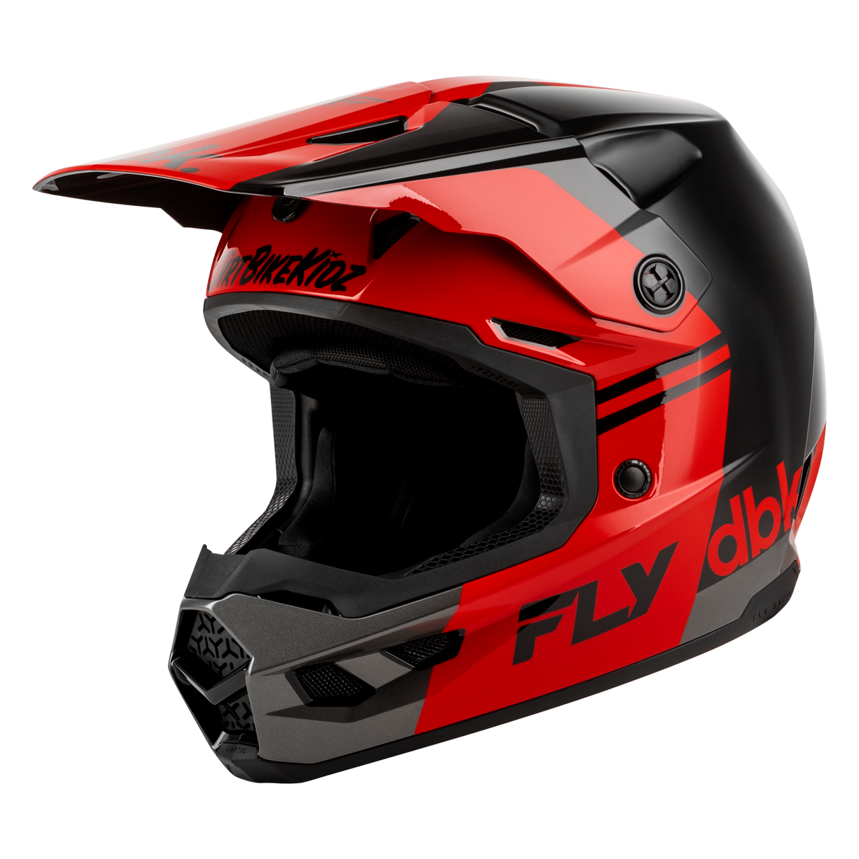 Fly Racing Kinetic DBK 27 Helmet - Black/Red/Grey